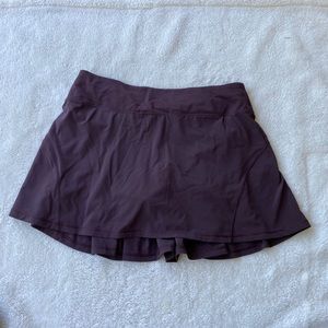 Lululemon Maroon Pleated tennis skirt